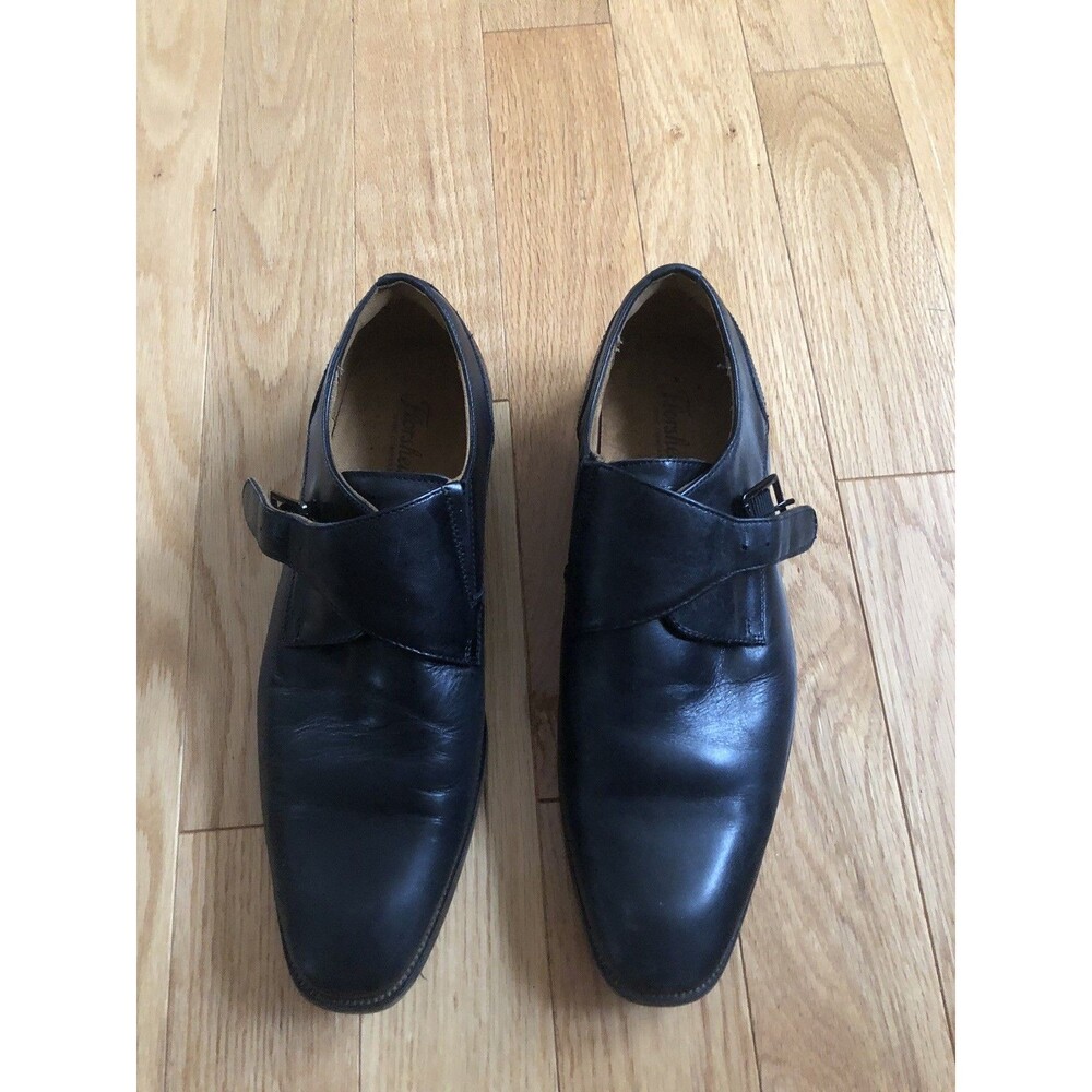 Florsheim Men's Leather Oxford Buckle Dress Shoes Black Size 10.5 Pre-Owned